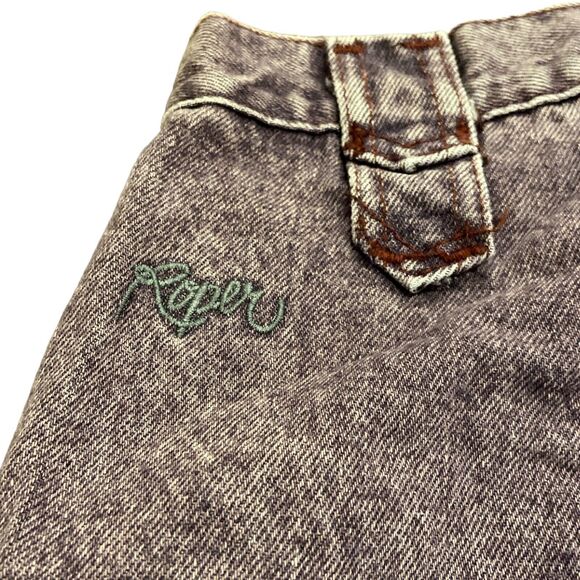 Vtg Roper Bareback High Rise Stonewash‎ Purple Denim Mom Jeans Women's Sz 15 16 - Picture 7 of 8